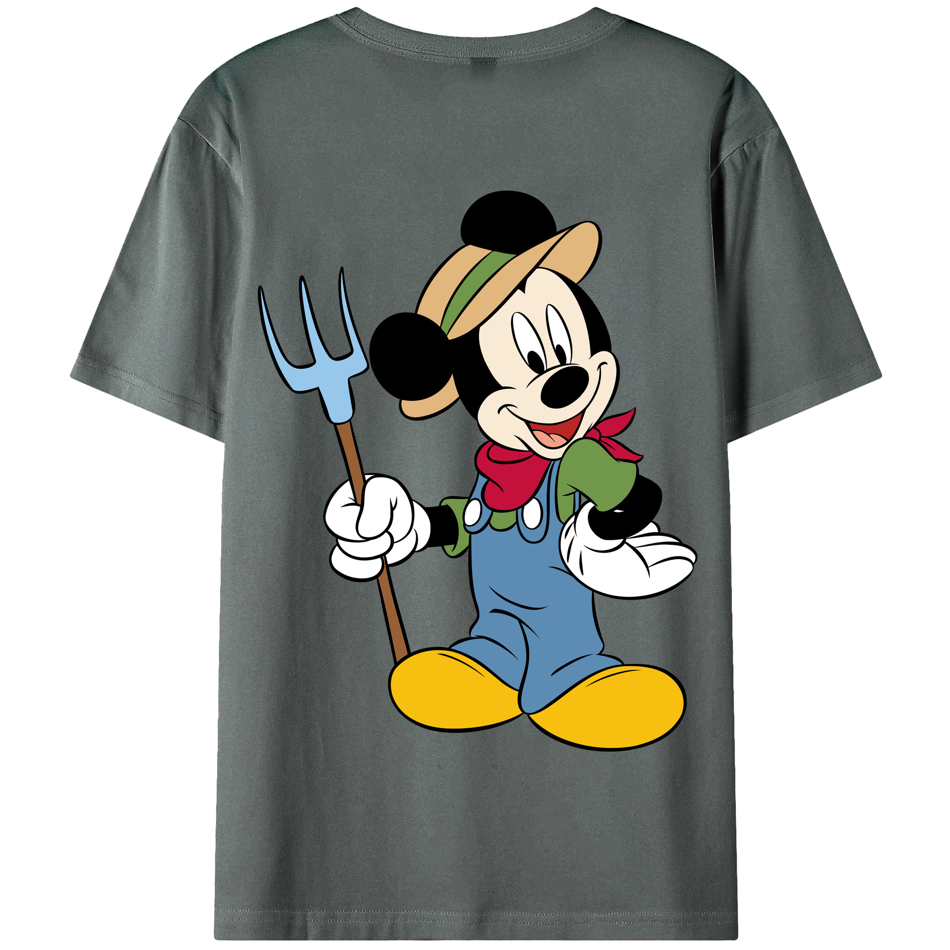 （画像用） ミッキーマウス Mickey Mouse 綿100％半袖Tシャツ（背面プリント）